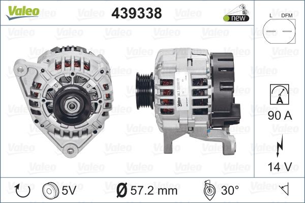 Valeo 439 338 - Alternatore www.autoricambit.com