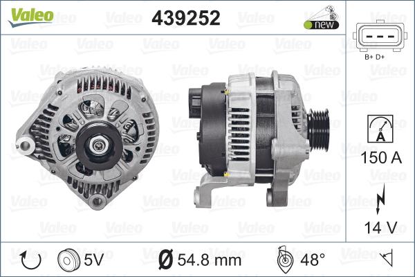 Valeo 439252 - Alternatore www.autoricambit.com