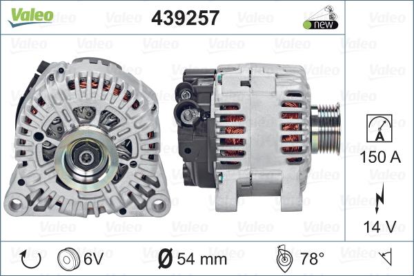 Valeo 439257 - Alternatore www.autoricambit.com