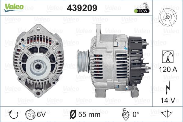 Valeo 439209 - Alternatore www.autoricambit.com