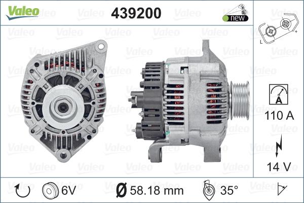 Valeo 439200 - Alternatore www.autoricambit.com