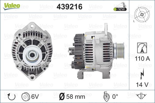 Valeo 439216 - Alternatore www.autoricambit.com