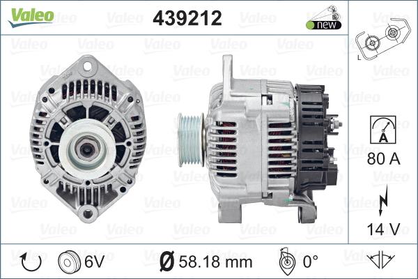 Valeo 439212 - Alternatore www.autoricambit.com