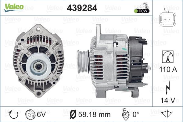 Valeo 439284 - Alternatore www.autoricambit.com