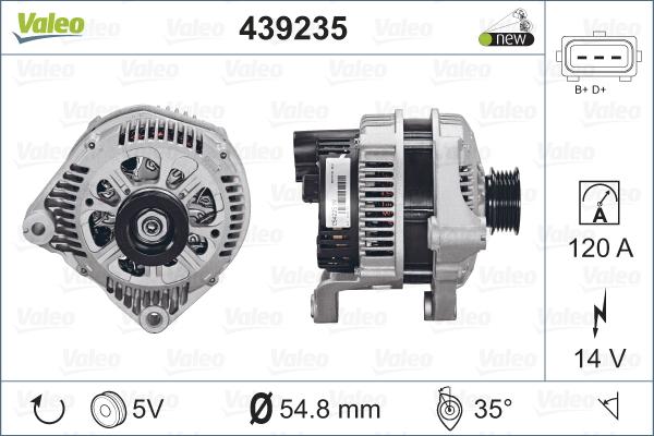 Valeo 439235 - Alternatore www.autoricambit.com