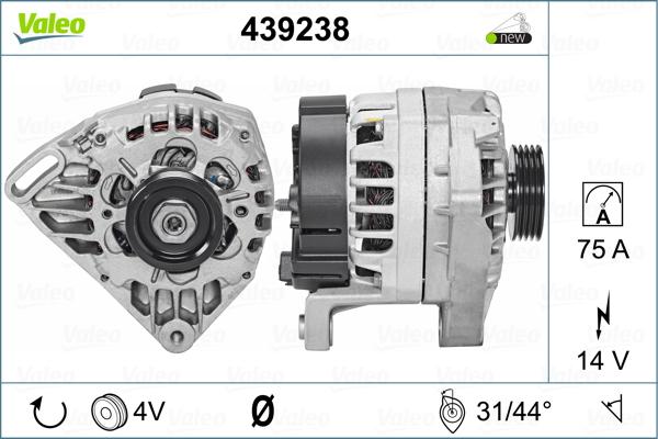 Valeo 439238 - Alternatore www.autoricambit.com