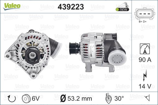 Valeo 439223 - Alternatore www.autoricambit.com