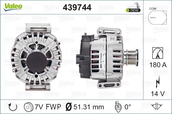 Valeo 439744 - Alternatore www.autoricambit.com