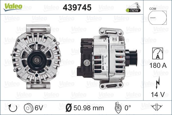 Valeo 439745 - Alternatore www.autoricambit.com