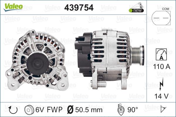 Valeo 439754 - Alternatore www.autoricambit.com