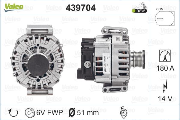 Valeo 439704 - Alternatore www.autoricambit.com