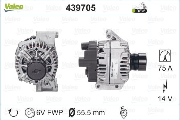 Valeo 439705 - Alternatore www.autoricambit.com