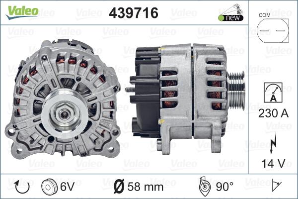 Valeo 439716 - Alternatore www.autoricambit.com