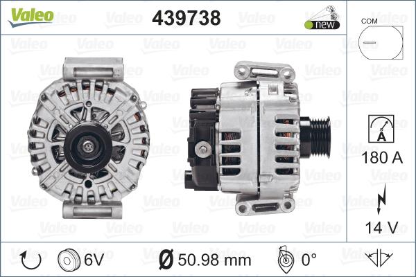 Valeo 439738 - Alternatore www.autoricambit.com