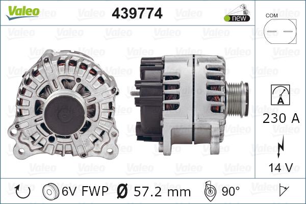 Valeo 439774 - Alternatore www.autoricambit.com