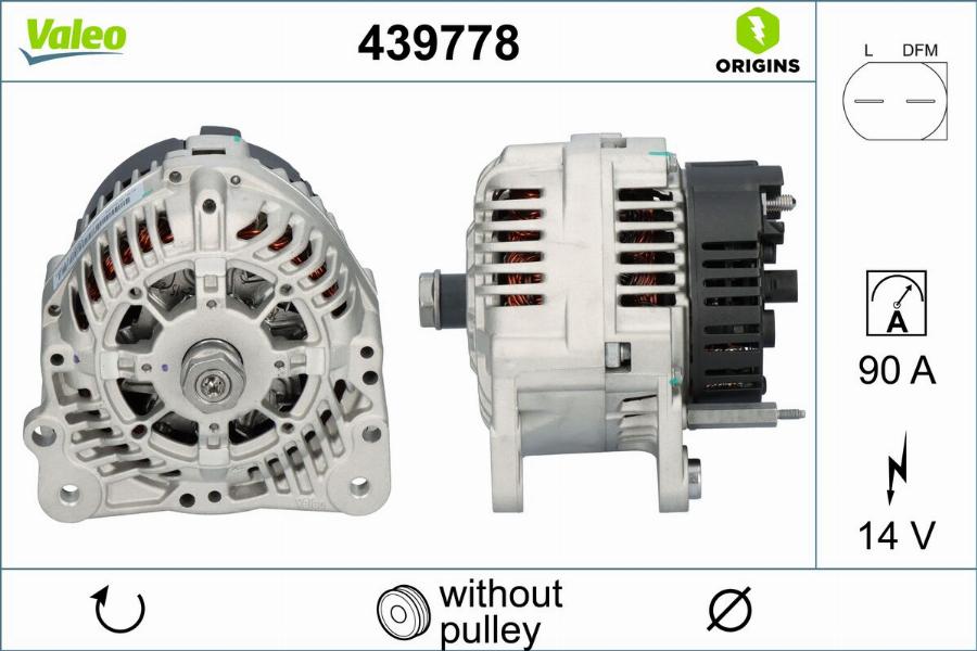 Valeo 439778 - Alternatore www.autoricambit.com