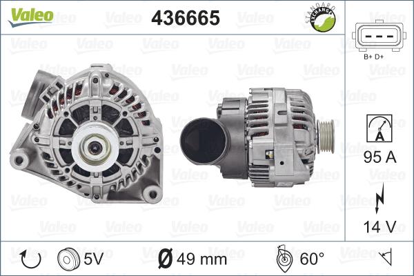 Valeo 436665 - Alternatore www.autoricambit.com