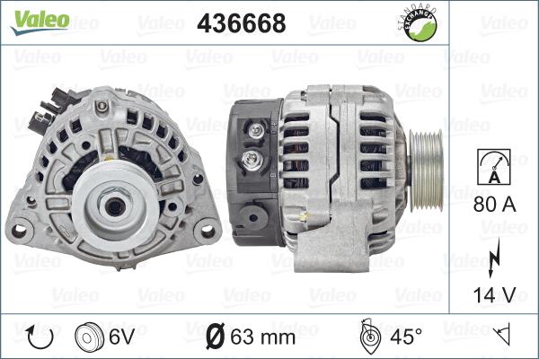 Valeo 436668 - Alternatore www.autoricambit.com