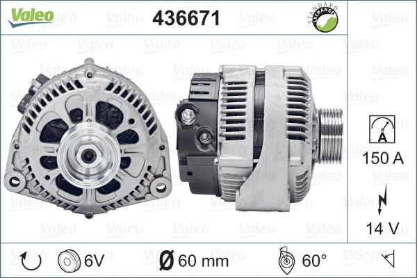 Valeo 436671 - Alternatore www.autoricambit.com