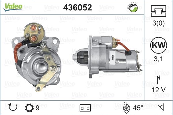 Valeo 436052 - Motorino d'avviamento www.autoricambit.com