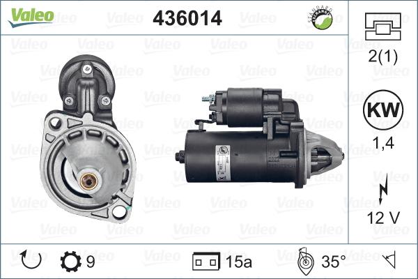 Valeo 436014 - Motorino d'avviamento www.autoricambit.com