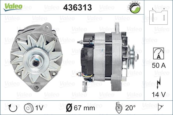 Valeo 436313 - Alternatore www.autoricambit.com