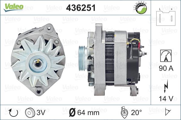 Valeo 436251 - Alternatore www.autoricambit.com