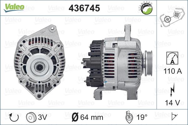 Valeo 436745 - Alternatore www.autoricambit.com