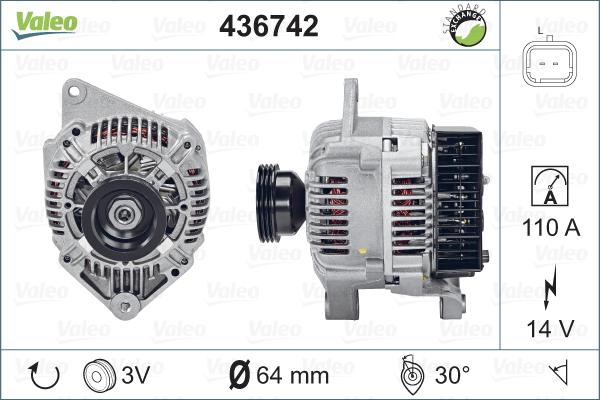 Valeo 436742 - Alternatore www.autoricambit.com