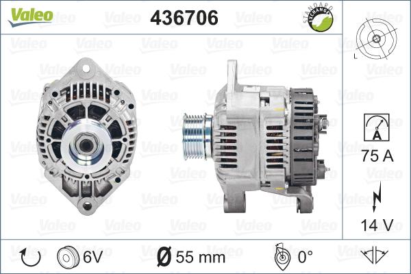 Valeo 436706 - Alternatore www.autoricambit.com