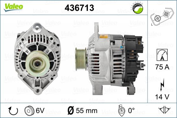 Valeo 436713 - Alternatore www.autoricambit.com