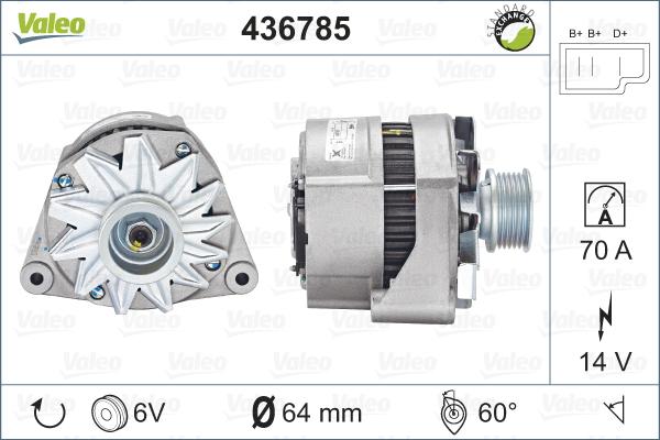 Valeo 436785 - Alternatore www.autoricambit.com