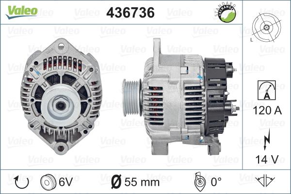 Valeo 436736 - Alternatore www.autoricambit.com