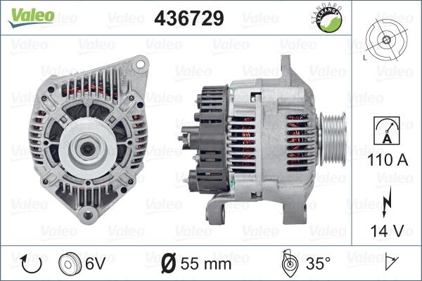 Valeo 436729 - Alternatore www.autoricambit.com