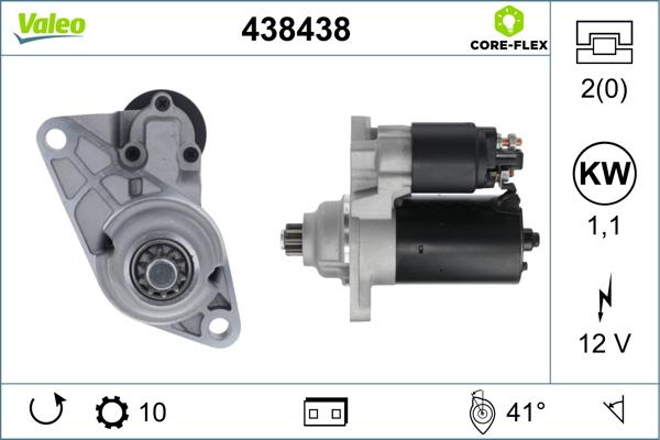 Valeo 438438 - Motorino d'avviamento www.autoricambit.com