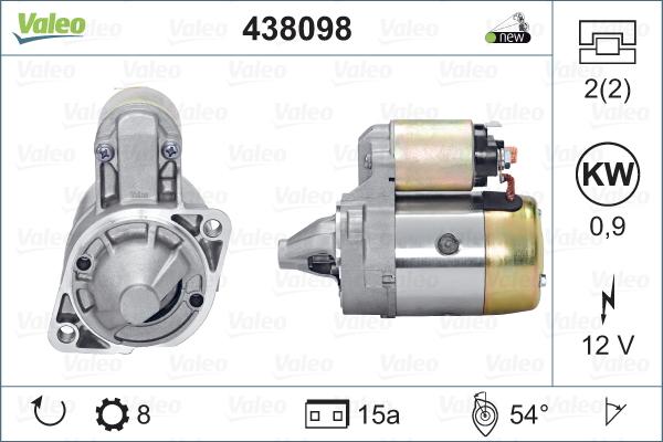 Valeo 438098 - Motorino d'avviamento www.autoricambit.com