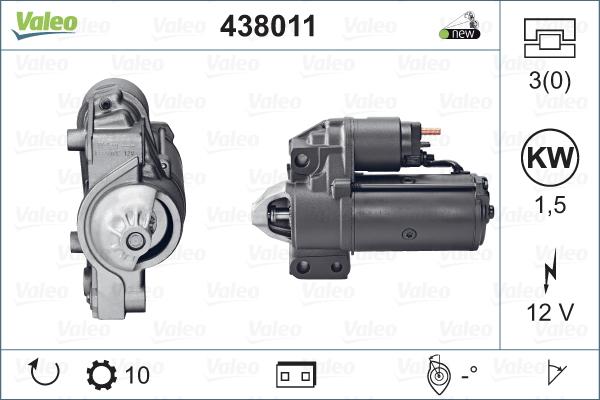 Valeo 438011 - Motorino d'avviamento www.autoricambit.com