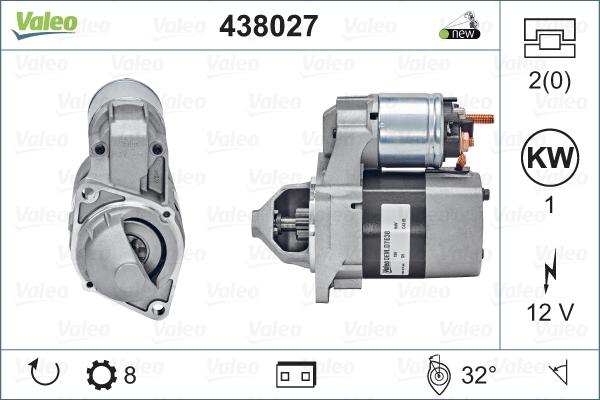 Valeo 438027 - Motorino d'avviamento www.autoricambit.com