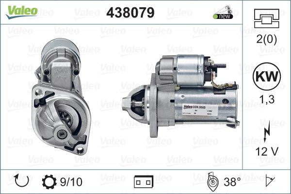 Valeo 438079 - Motorino d'avviamento www.autoricambit.com