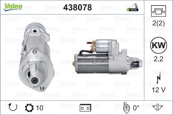 Valeo 438078 - Motorino d'avviamento www.autoricambit.com