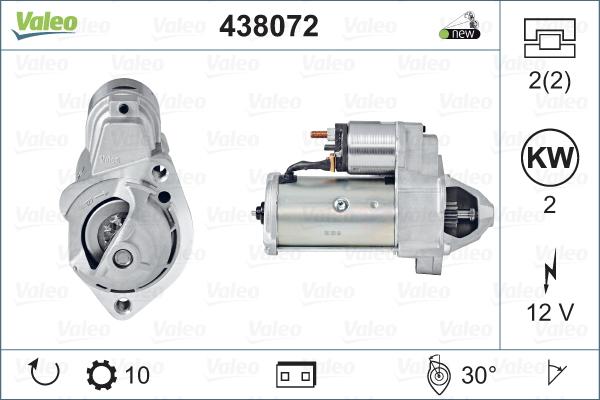 Valeo 438072 - Motorino d'avviamento www.autoricambit.com