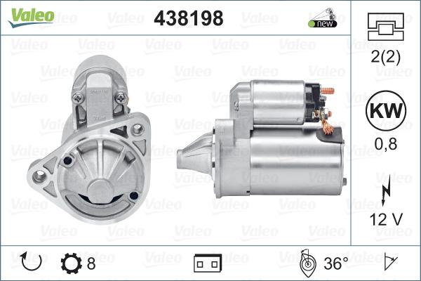 Valeo 438198 - Motorino d'avviamento www.autoricambit.com