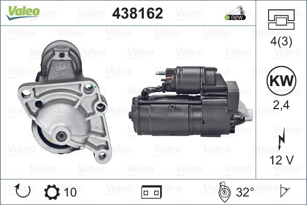 Valeo 438162 - Motorino d'avviamento www.autoricambit.com