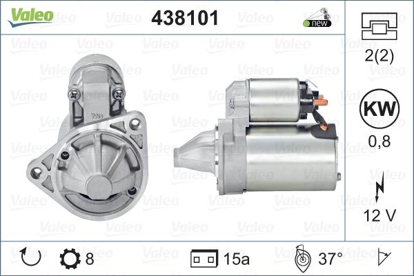 Valeo 438101 - Motorino d'avviamento www.autoricambit.com