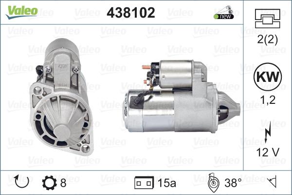 Valeo 438102 - Motorino d'avviamento www.autoricambit.com