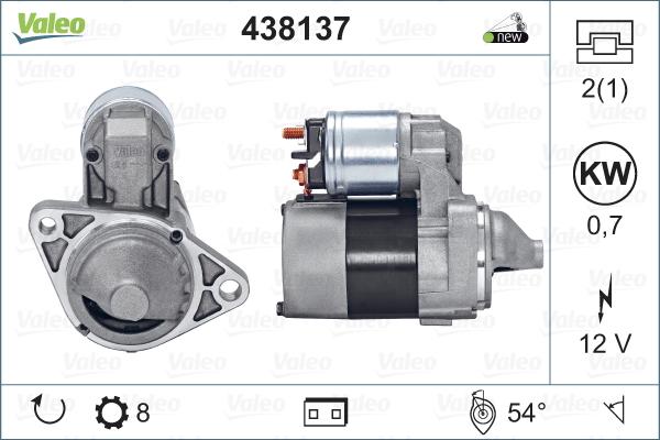 Valeo 438137 - Motorino d'avviamento www.autoricambit.com