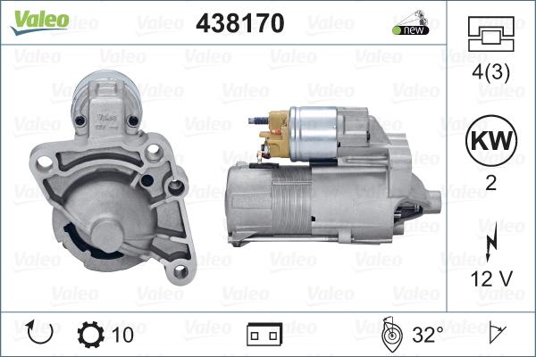 Valeo 438170 - Motorino d'avviamento www.autoricambit.com