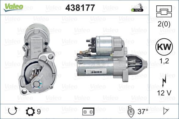 Valeo 438177 - Motorino d'avviamento www.autoricambit.com