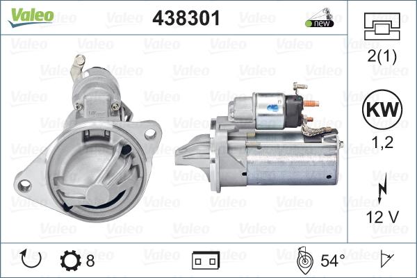 Valeo 438301 - Motorino d'avviamento www.autoricambit.com