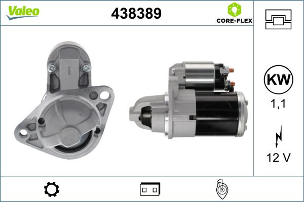 Valeo 438389 - Motorino d'avviamento www.autoricambit.com